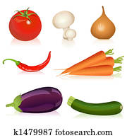 Set of vegetables Set of vegetables