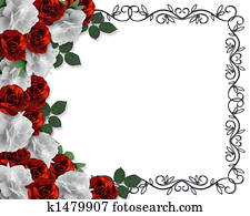 Valentine or Wedding Border Roses Valentine or Wedding Border Roses