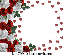 יום של ולנטיינים, לבבות, ו, ורדים