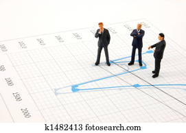 business people on chart background business people on chart background