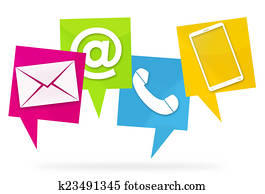 Contact Us Colored Icon Symbol Contact Us Colored Icon Symbol