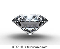 Diamond with reflection Diamond with reflection