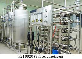 farmacêutico, tratamento água, sistema