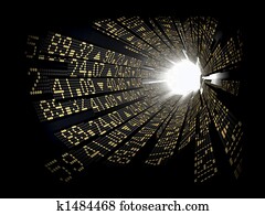 Stock market ticker Stock market ticker