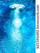 Water ripples and bubbles Water ripples and bubbles