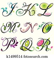 Alphabets Elements J-R Alphabets Elements J-R