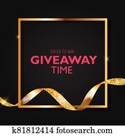 Enter to win. Giveaway time. Illustration Enter to win. Giveaway time. Illustration