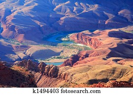 garganta grande, /, rio colorado