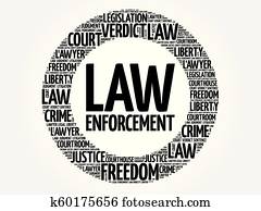 Law enforcement word cloud Law enforcement word cloud