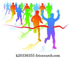 Marathon runners Marathon runners