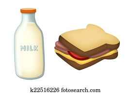 Milk and Sandwich Milk and Sandwich