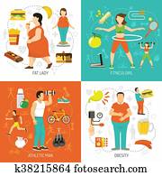 Obesity And Health Concept Obesity And Health Concept