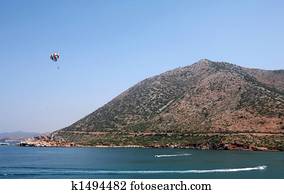 Parasailing in Crete