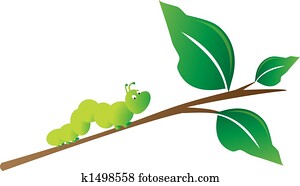 raupe, auf, baum- niederlassung raupe, auf, baum- niederlassung