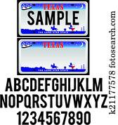 Texas License Plate Texas License Plate