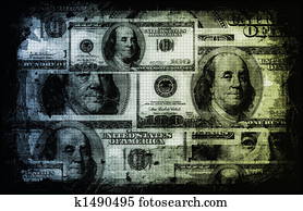us dollar, abstrakt