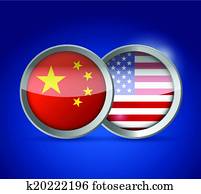china and usa illustration design china and usa illustration design