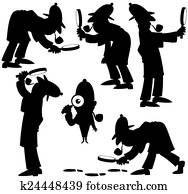 Detective Silhouettes Detective Silhouettes