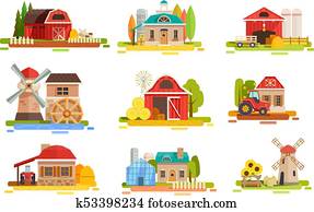 Farm Flat Scenery Collection Farm Flat Scenery Collection