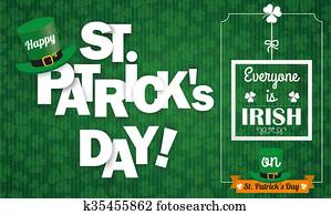 Long Vintage Hat Shamrocks St Patricks Day Everyone Long Vintage Hat Shamrocks St Patricks Day Everyone