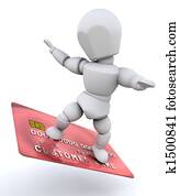 Person with credit card Person with credit card