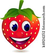 Strawberry cartoon character Strawberry cartoon character
