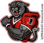 panther, footballspieler panther, footballspieler