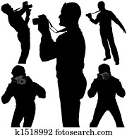 Photographer Silhouettes Photographer Silhouettes