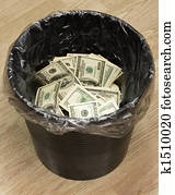 wischeimer, dollar, zwei