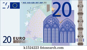 ２０, euros, bank-note