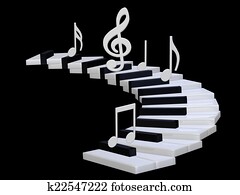 3d Piano stairway 3d Piano stairway