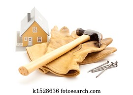 Home, Hammer, Gloves & Nails Home, Hammer, Gloves & Nails