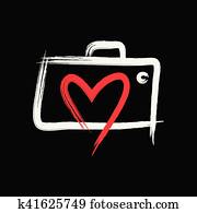 liebe, photographie, logo liebe, photographie, logo