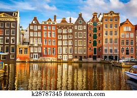 Old buildings in Amsterdam