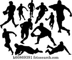 rugby vector set rugby vector set
