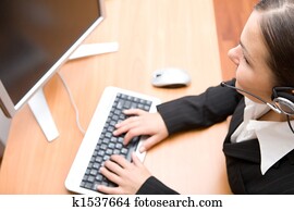 callcenter, bediener