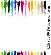 Color paint splashes Color paint splashes