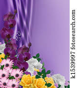 Easter Flowers border Easter Flowers border