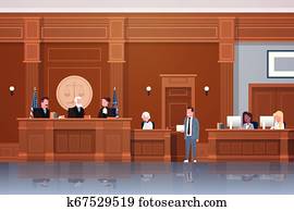 law process with judge secretary suspect and lawyer or attorney giving a speech court session modern courtroom interior full length horizontal law process with judge secretary suspect and lawyer or attorney giving a speech court session modern courtroom interior full length horizontal