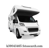 RV Caravan Isolated RV Caravan Isolated