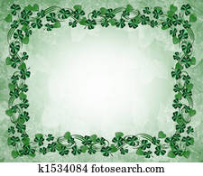 St Patricks Day Border Shamrocks St Patricks Day Border Shamrocks