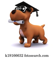 3d Graduate puppy 3d Graduate puppy