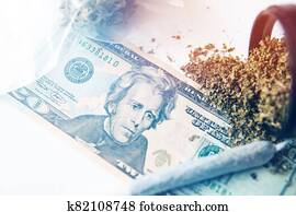 cannabis, naudas summas, dusmīgs, market., balts, background., sativa, medicīnas students, health., naudas summas, weed.