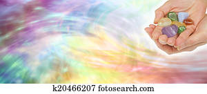 Crystal healing website banner