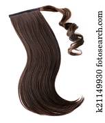 Dark brown hair piece