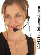 jung, kaukasisches, geschäftsfrau