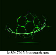 Lines of soccer ball. Lines of soccer ball.