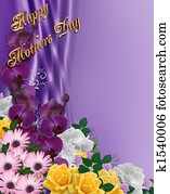 Mothers Day Floral border Mothers Day Floral border