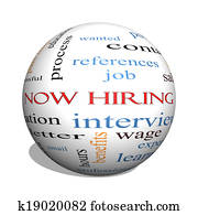 Now Hiring 3D sphere Word Cloud Concept Now Hiring 3D sphere Word Cloud Concept