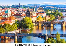 pontes, de, praga, república tcheca